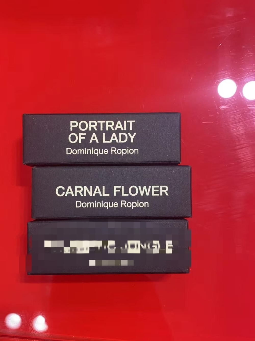 Portrait of a Lady & Carnal Flower Lip/Fragrance Boxes - Black